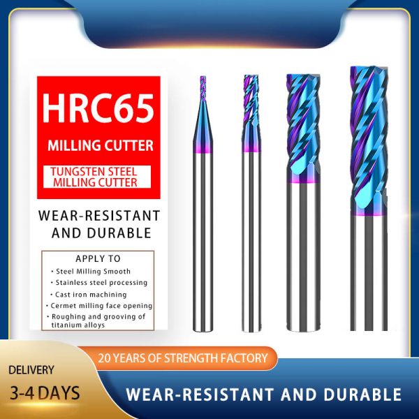 HRC 65 coated milling cutter