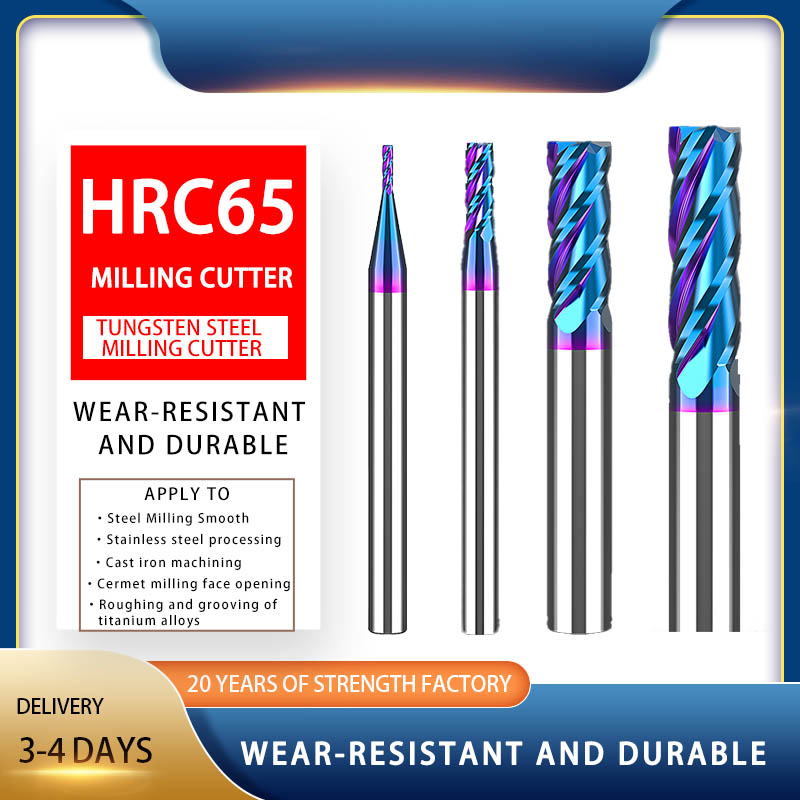 HRC 65 coated milling cutter