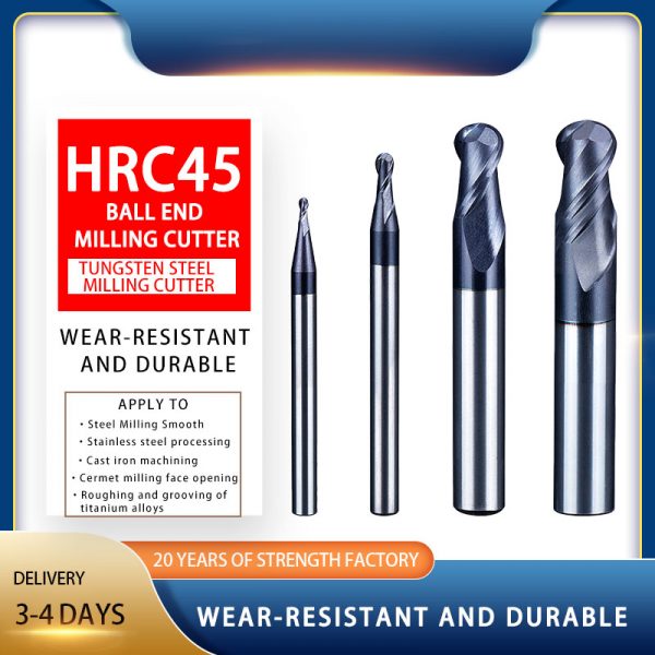 HRC45 Ball End Milling Cutter